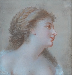 Old master style, 19th century, pastel on paper, Portrait of a lady, unsigned, 33 x 22cm. Condition - fair to good